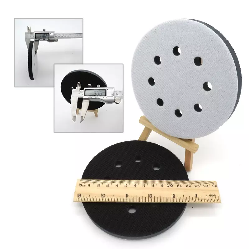 5 Inch 8 Holes Interface Pad Soft Interface Sanding Polishing Disc Protective Pad Backing Pad Sanding Disc