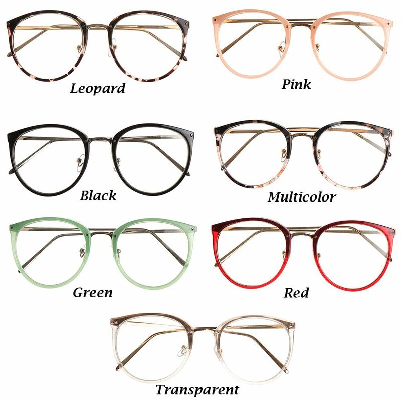 클래식 금속 프레임 안경, 광학 렌즈 안경, 시력 관리