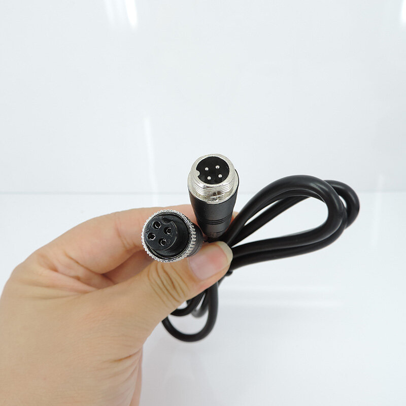 4-контактный Удлинительный кабель M12 для авиационной видеокамеры 1 м, 2 м, 5 м, 7 м, 10 м, 15 м, 20 м для реверсивной камеры CCD, прицепа J17