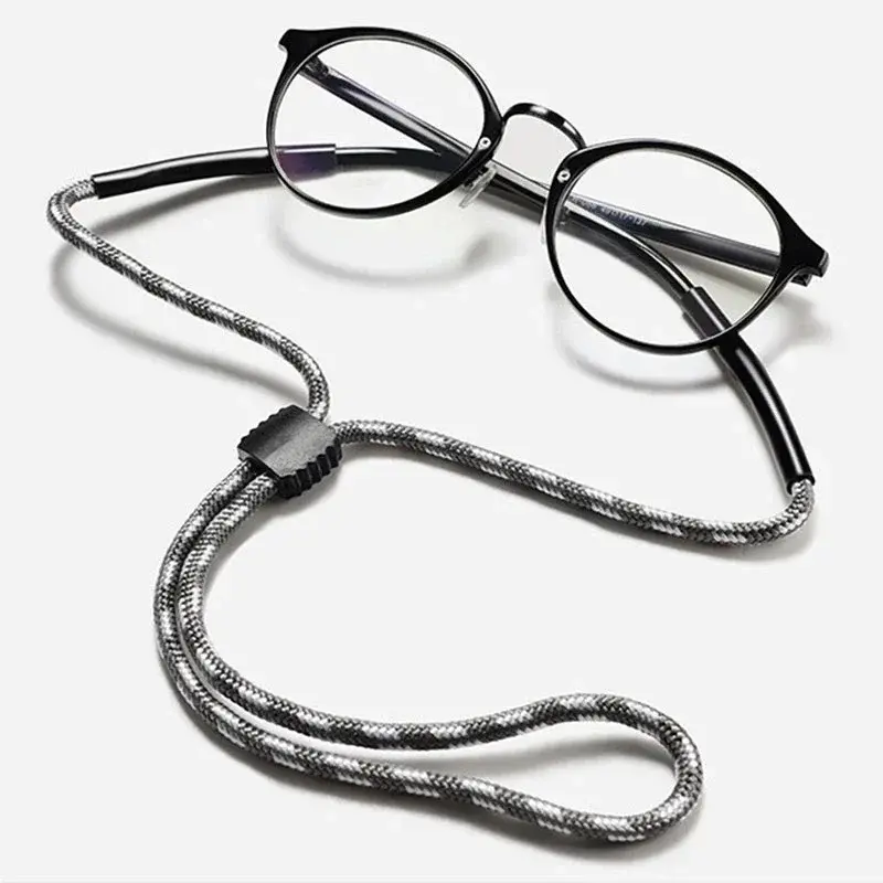 1 szt. Antypoślizgowe pływające paski do okularów z łańcuchem poliestrowym i łańcuchem do okularów sportowe sznurki sznurki uchwyt na przewód smycz