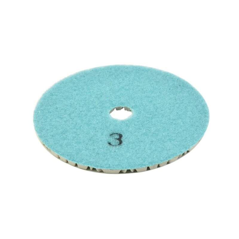 Tool Polishing Pads Parts Practical Exquisite Wet/Dry 100mm 3pcs Accessories Replacement + Resin Powder