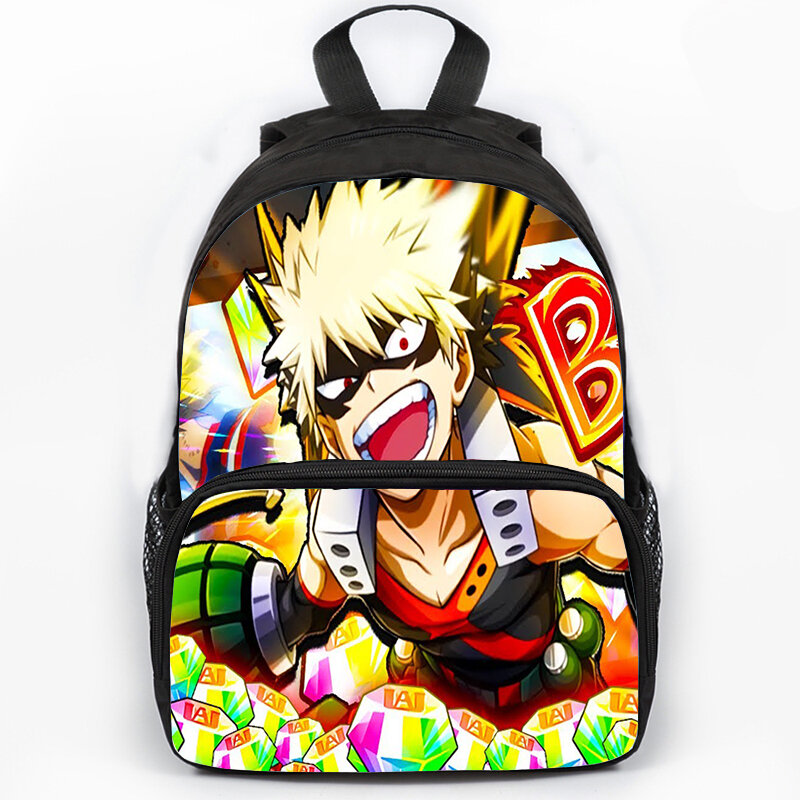 Рюкзак Bakugou Deku с героями аниме «Моя геройская Академия», школьный ранец для студентов, детский дорожный мультяшный рюкзак