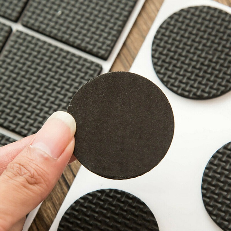 48 Buah Mebel Berperekat Tebal Kaki Karpet Felt Pad Anti Slip Mat Bumper Peredam untuk Kursi Pelindung Meja Perangkat Keras