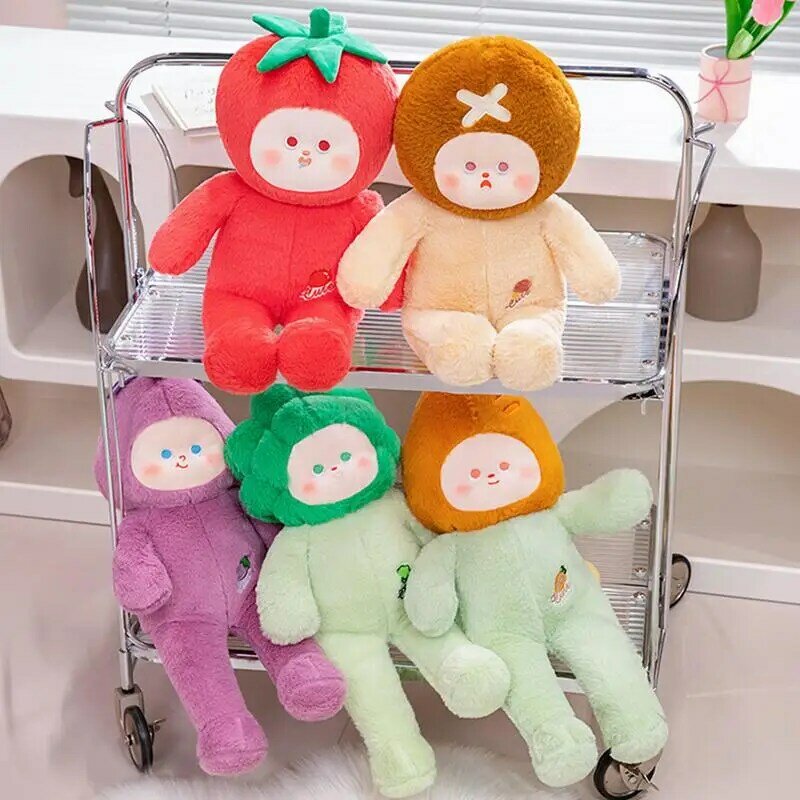 Mainan wortel mewah kartun wortel lembut mainan makanan mewah boneka dapat dipeluk multifungsi ornamen tempat tidur untuk Pria Wanita Anak laki-laki