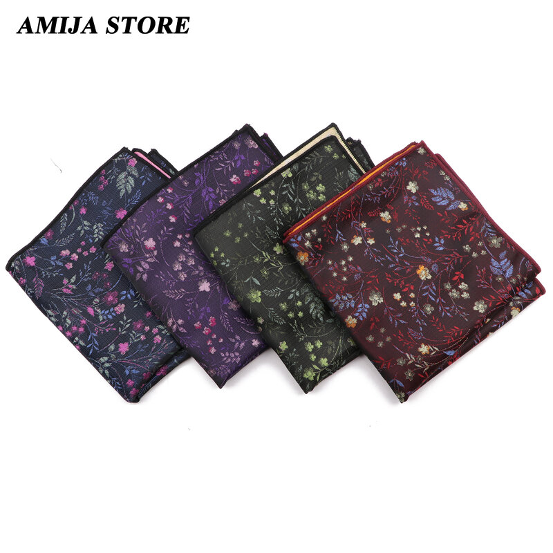 High Grade Handkerchief Man Jacquard Water Ripples Constellation Paisley Christmas's Day Party Pocket Square Handkerchiefs Suit
