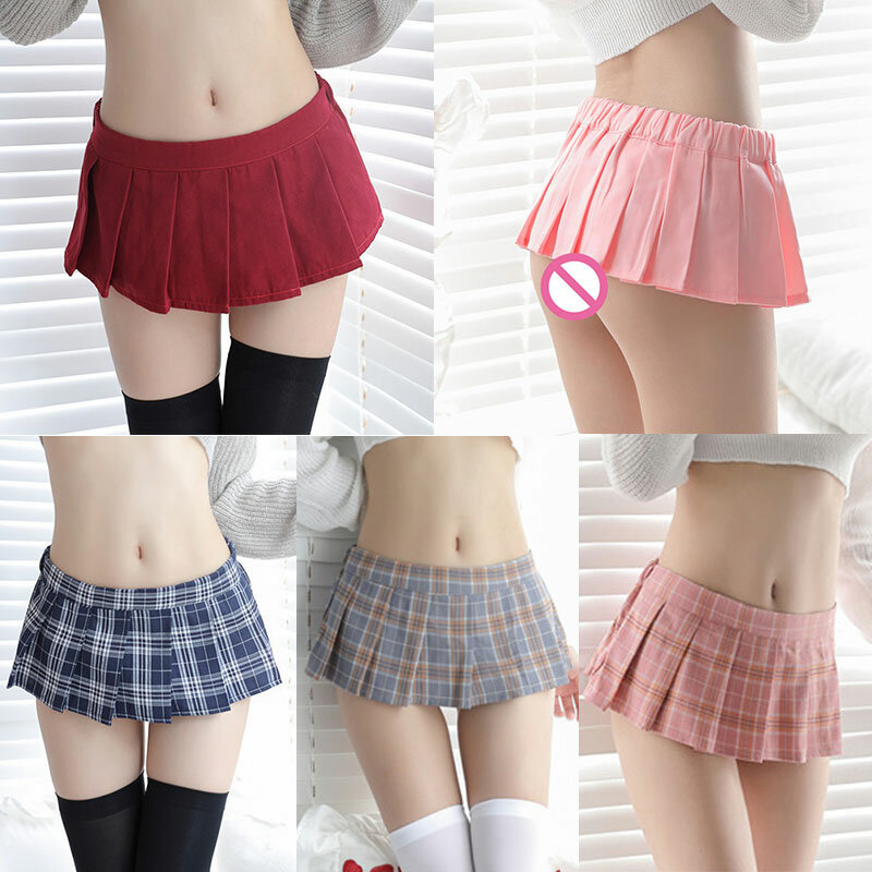 Plaid Pleated Mini Skirt Summer Fashion JK Skirts for Girl Low-Waisted Sexy Pleated Short Skirt Clubwear Party Women Clothing