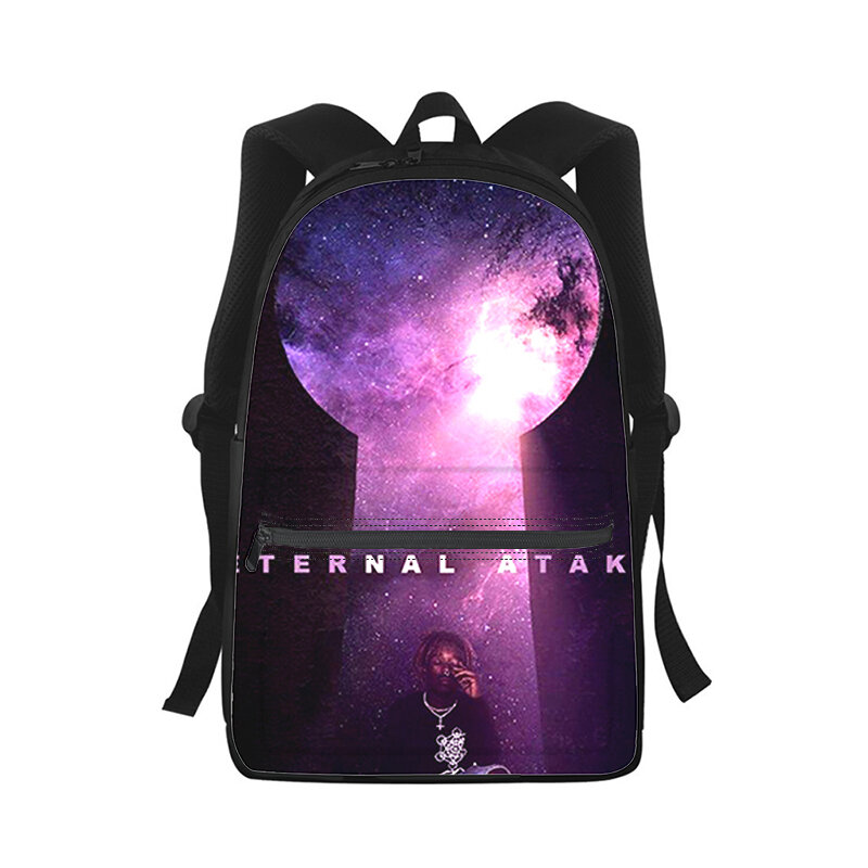 Lil Uzi Vert Rapper Men Women Backpack 3D Print Fashion Student School Bag Laptop Backpack Kids Travel Shoulder Bag
