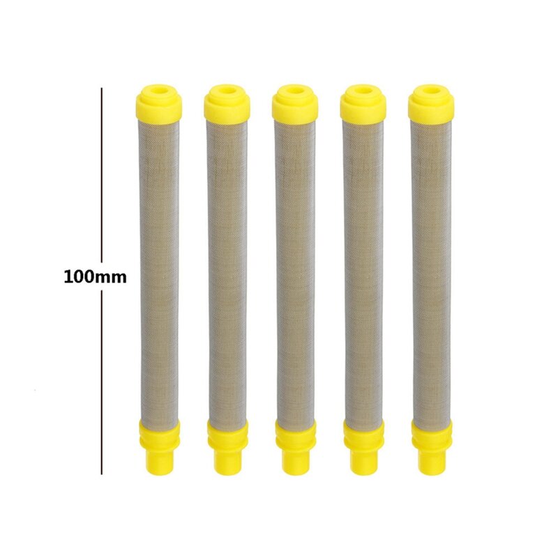 5 pezzi 100 Mesh filtro a spruzzo Airless, Mesh 100, tipo di inserto, filtri in acciaio inossidabile 304 accessori per spruzzatrici