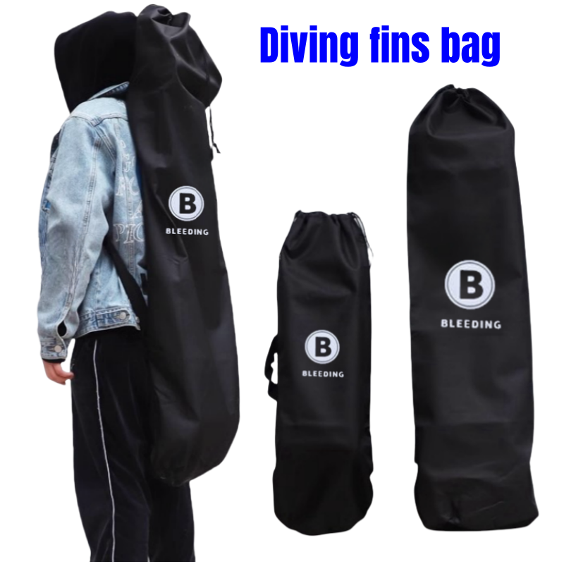 대형 다이빙 핀 가방, 프리다이빙 장비 가방, 휴대용 긴 오리발 보관 가방, 야외 요가 훈련 매트 가방, 스케이트보드 가방