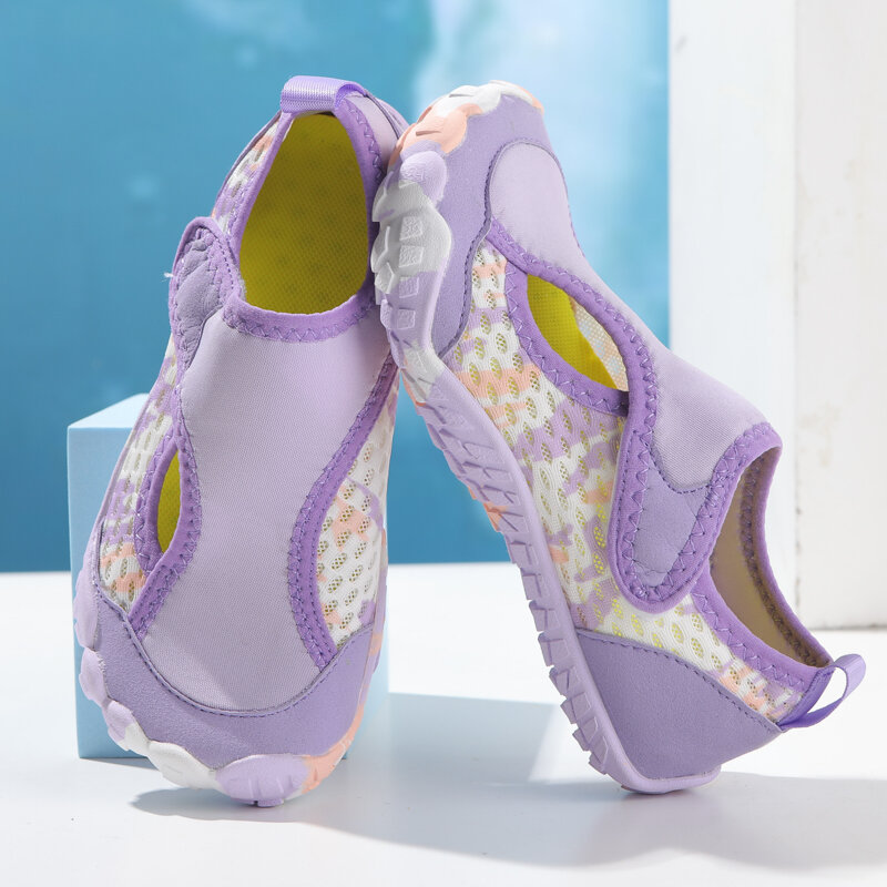 Sapatos de praia resistentes ao desgaste para meninos e meninas, antiderrapantes, de secagem rápida e leve, tamanhos 25-38
