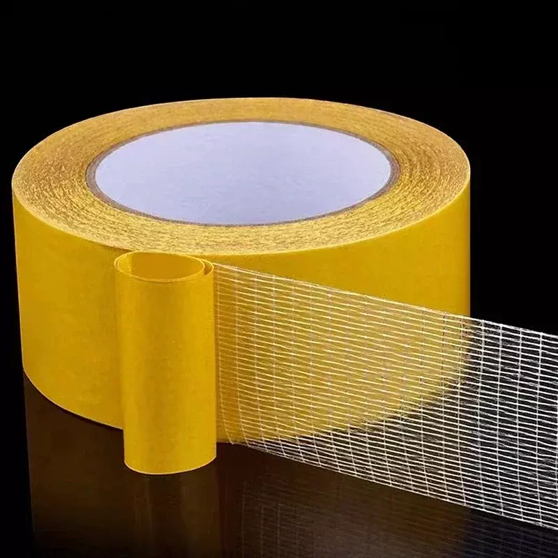 5M Strong Fixation Double Sided Tape Base Tape Translucent Mesh Waterproof Traceless High Viscosity Grid Carpet Adhesive Tape