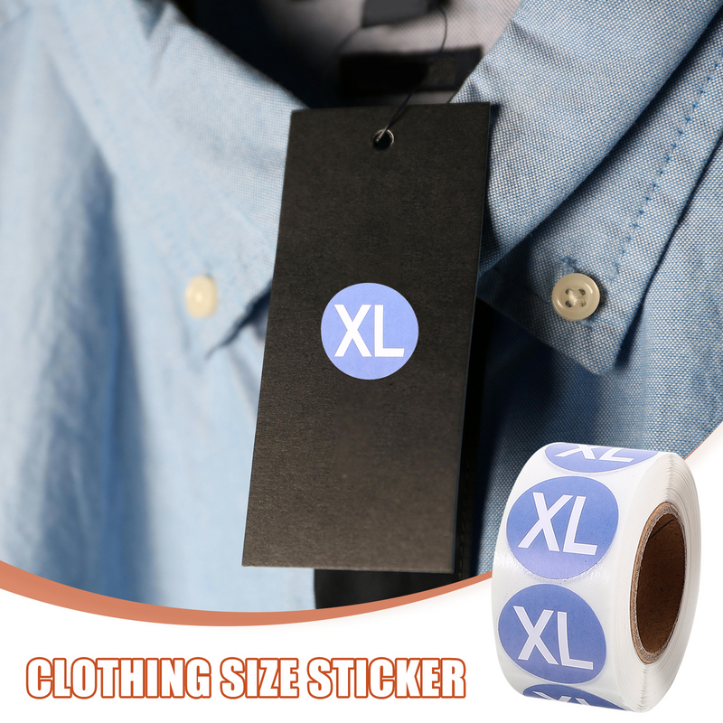 Adesivi formato 7 rotoli per adesivi taglia abbigliamento adesivi taglia camicia adesivi taglia abbigliamento
