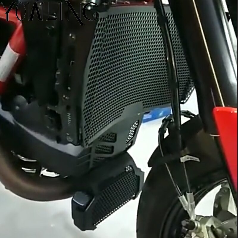 Voor Ducati Hypermotard 950 939 Sp Hyperstrada 939 Motorfiets Radiator Lijkwade Grille Cover Oliekoeler Tank Engine Guard Protector