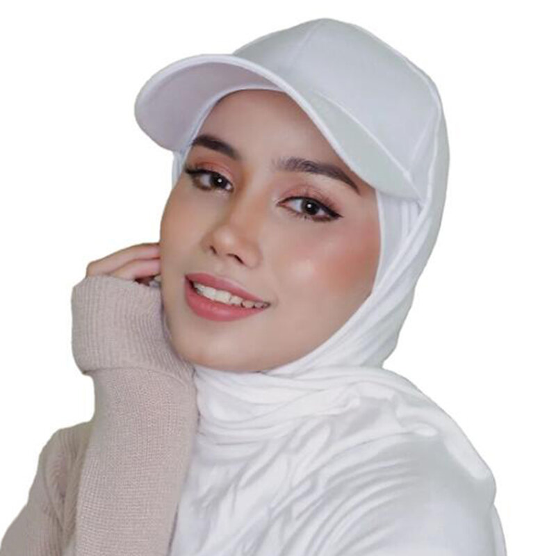 Gorra de béisbol de una pieza para mujer musulmana, de diseño de moda Hijab, accesorios de protección solar para senderismo al aire libre, envoltura de ciclismo, sombrero deportivo, nuevo