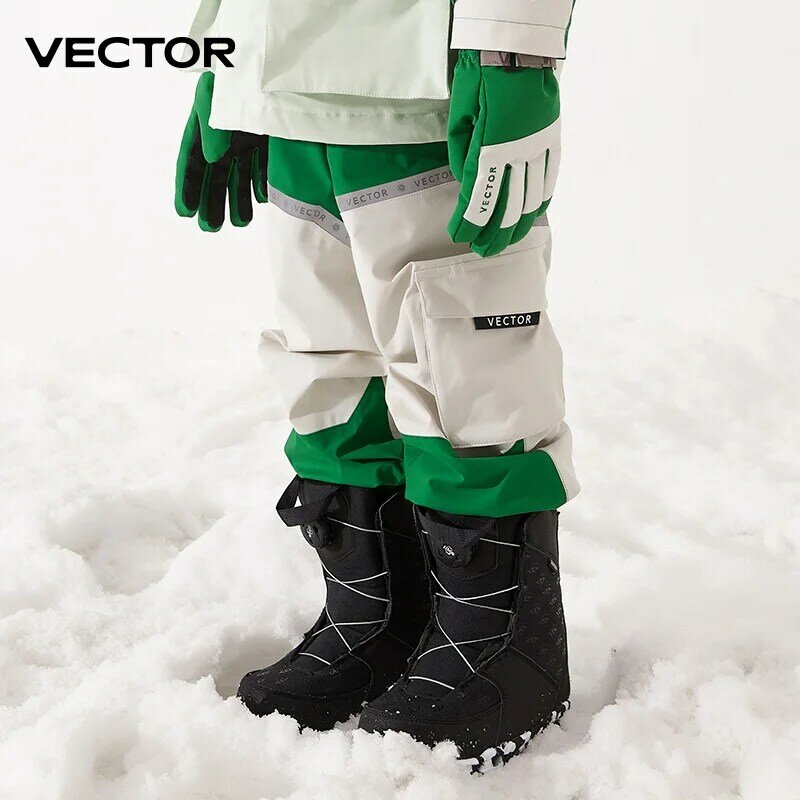 VECTOR-pantalones de esquí de invierno para niños, pantalones de snowboard, impermeables, a prueba de viento, cálidos, de alta calidad, para exteriores