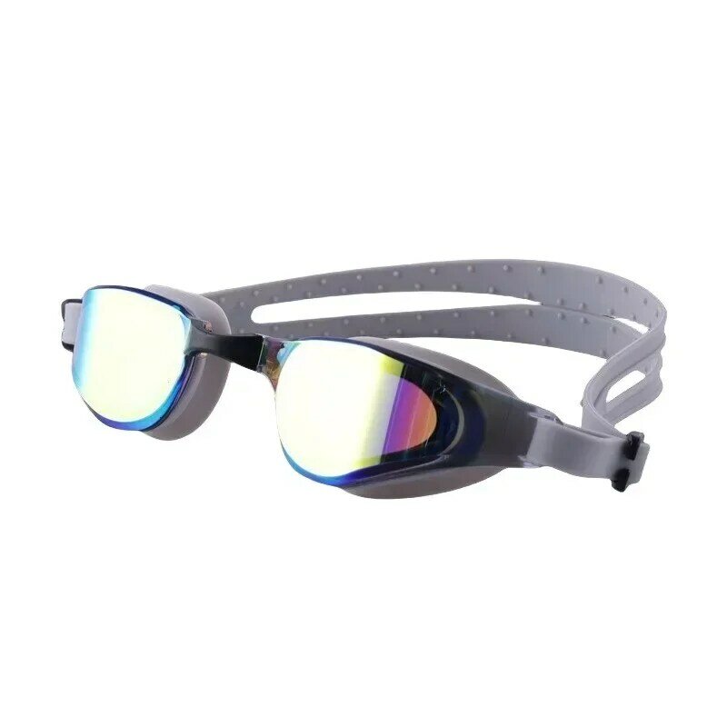 نظارات سباحة خارجية مضادة للضباب مضادة للماء للرجال والنساء ، إطار كبير مع سدادات سيليكون ، نظارات رياضية مائية
