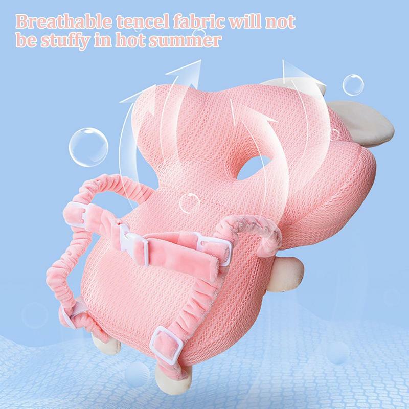 Adjustable And Breathable Toddlers Back Safety Cushion Reduce Impact Baby Head Protector Backpack Cartoon Animal Soft Cotton For