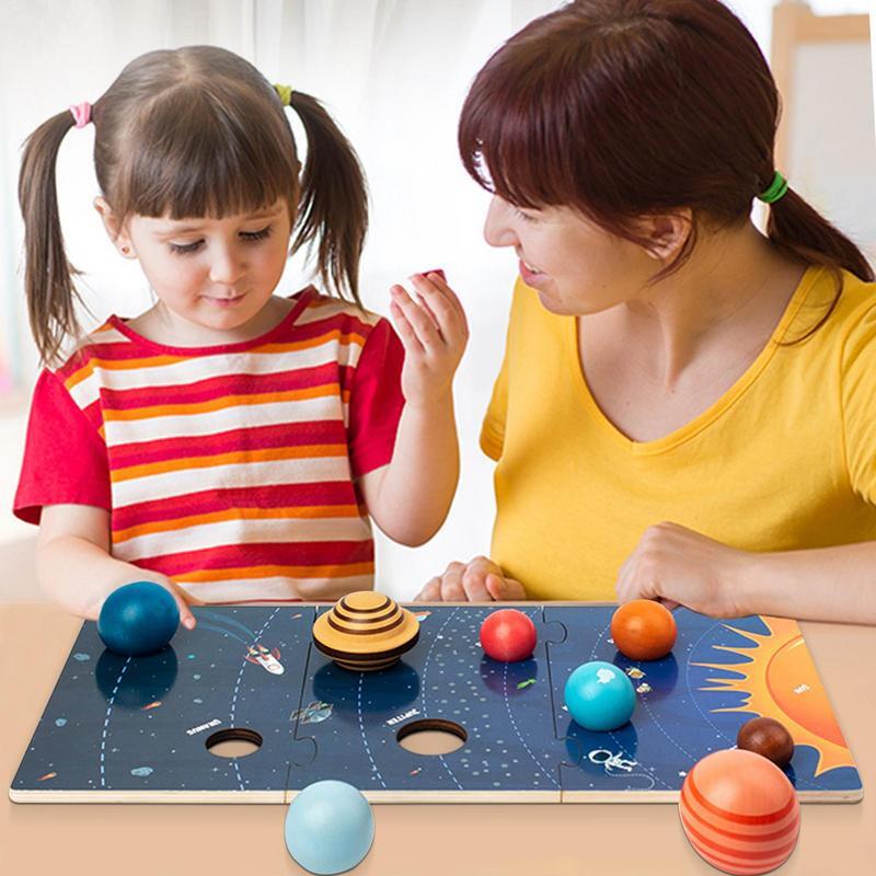 Планеты для детей, игрушки для солнечной системы, Ранняя планета, космическая Солнечная система, Аэрокосмическая информационная доска для углубления