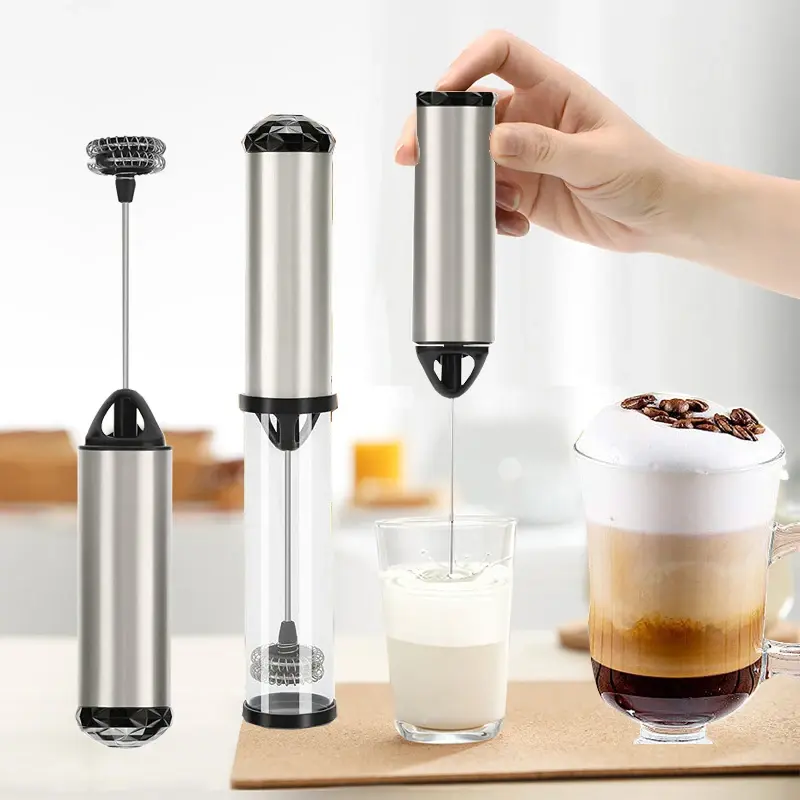 Batedor de espuma de leite elétrico handheld liquidificador de café batedor de ovo misturador de leite doméstico batedor ferramentas foy casa