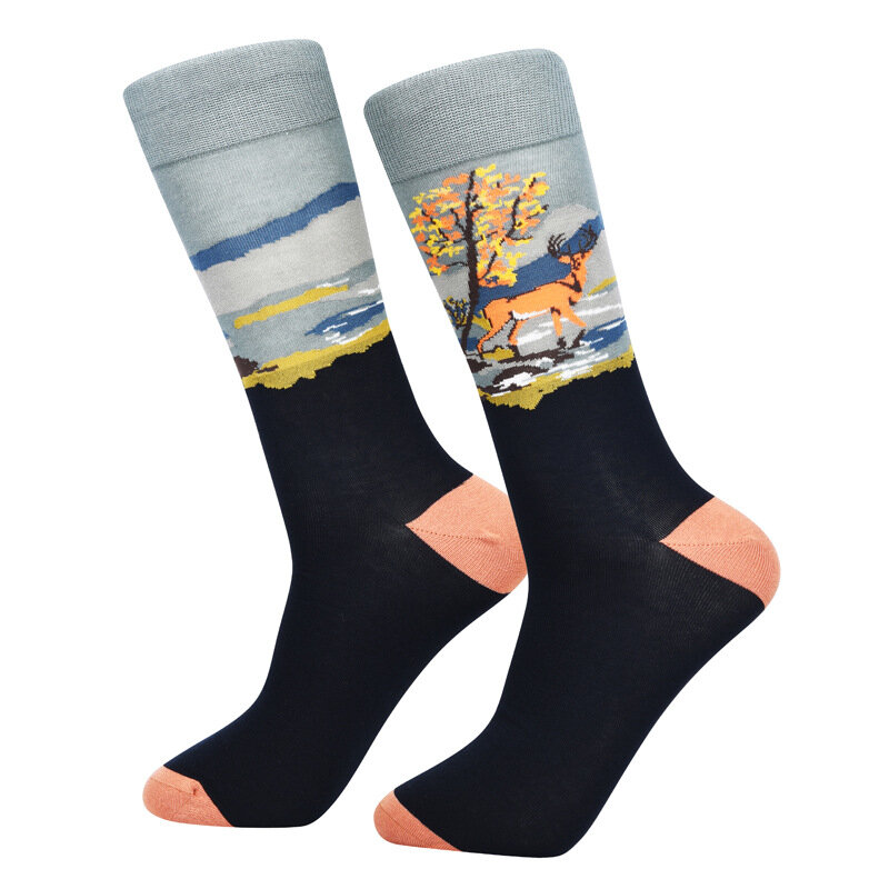 Модные высококачественные индивидуальные носки в стиле Харадзюку в стиле хип-хоп, повседневные модные смешные счастливые носки, новинка, носки для скейтборда
