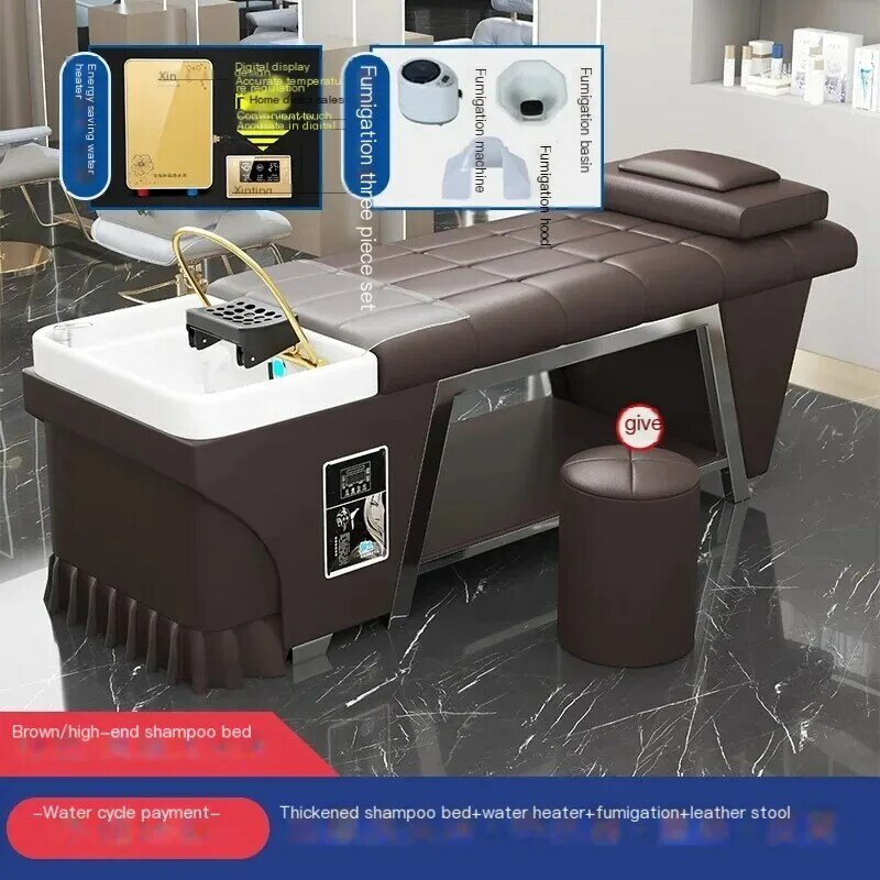 Насадка для душа Shampo, Роскошное кресло, комфортная массажная кровать для мытья волос, эргономичная Водная терапия, мебель для салона MQ50XF