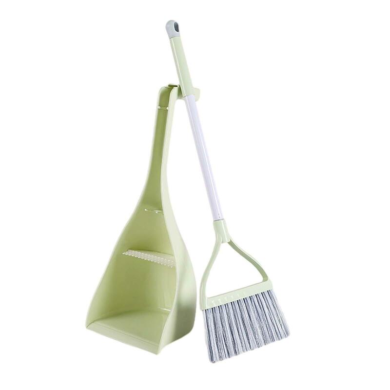 Small Broom and Dustpan Set Educational Early Learning Kids Broom Set for Preschool Ages 3-6 Years Old Kindergarten Boys Girls