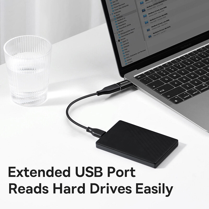 Baseus USB 3.1 어댑터 OTG C타입 USB 어댑터 암 컨버터, 맥북 프로 에어 삼성 S20 S10 USB OTG 커넥터