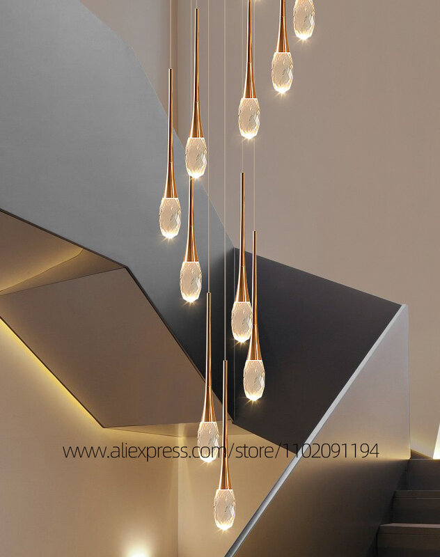 Plafonnier LED en Clip au Design Moderne, Luminaire Décoratif d'Nik, Idéal pour un Salon ou des Escaliers, Nouveau Modèle