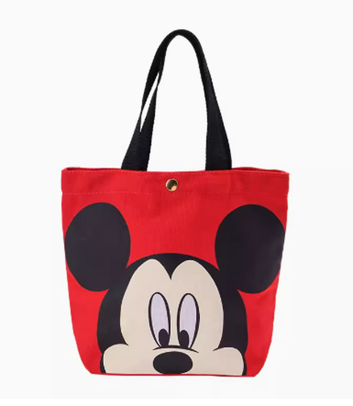 ディズニー-ミッキーキャリングキャンバスバッグ,大容量漫画バッグ,学生用,ピクニックバッグ