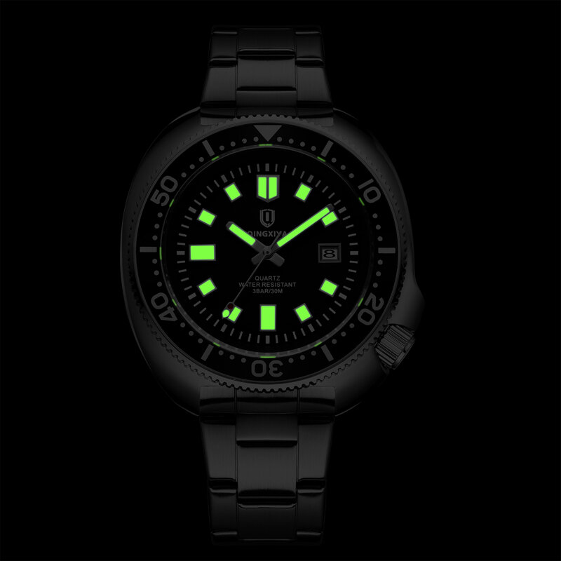 QINGXIYA Fashion Mens orologi Top Brand Luxury acciaio inossidabile impermeabile luminoso sport data orologio al quarzo Relogio Masculino