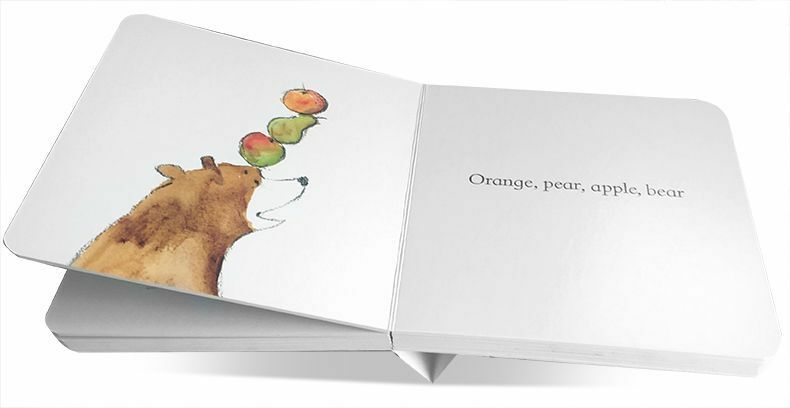 Pomarańczowy niedźwiedź jabłkowy gruszka: angielskie książki z obrazkami, książki o wczesnej edukacji dla dzieci w wieku 3-6 lat