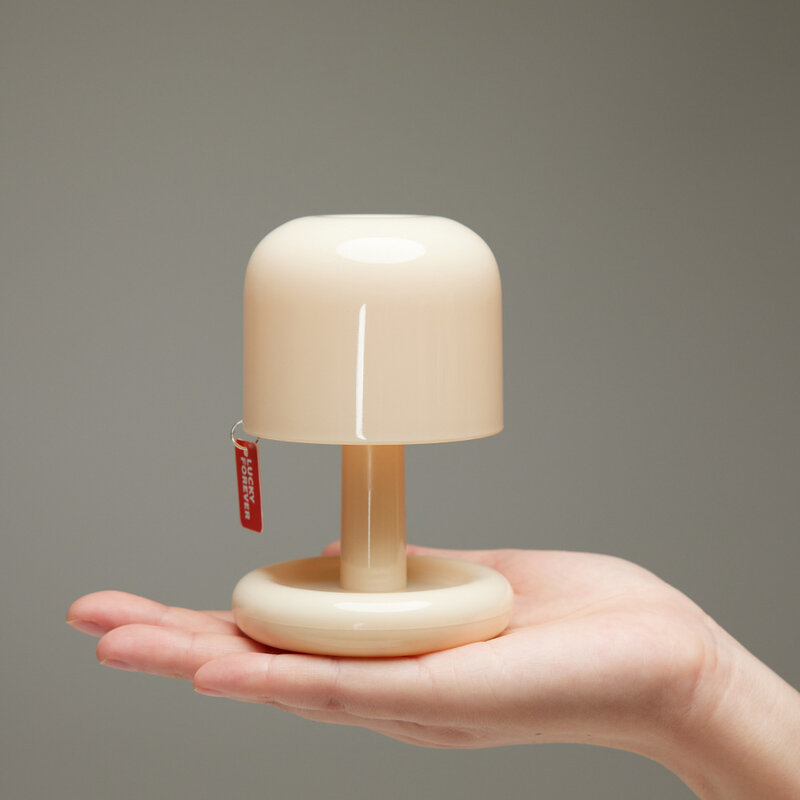 Lampu meja matahari terbenam, Mini kreatif USB dapat diisi ulang gaya Jamur lampu malam Led untuk Bar kopi dekorasi rumah kamar tidur