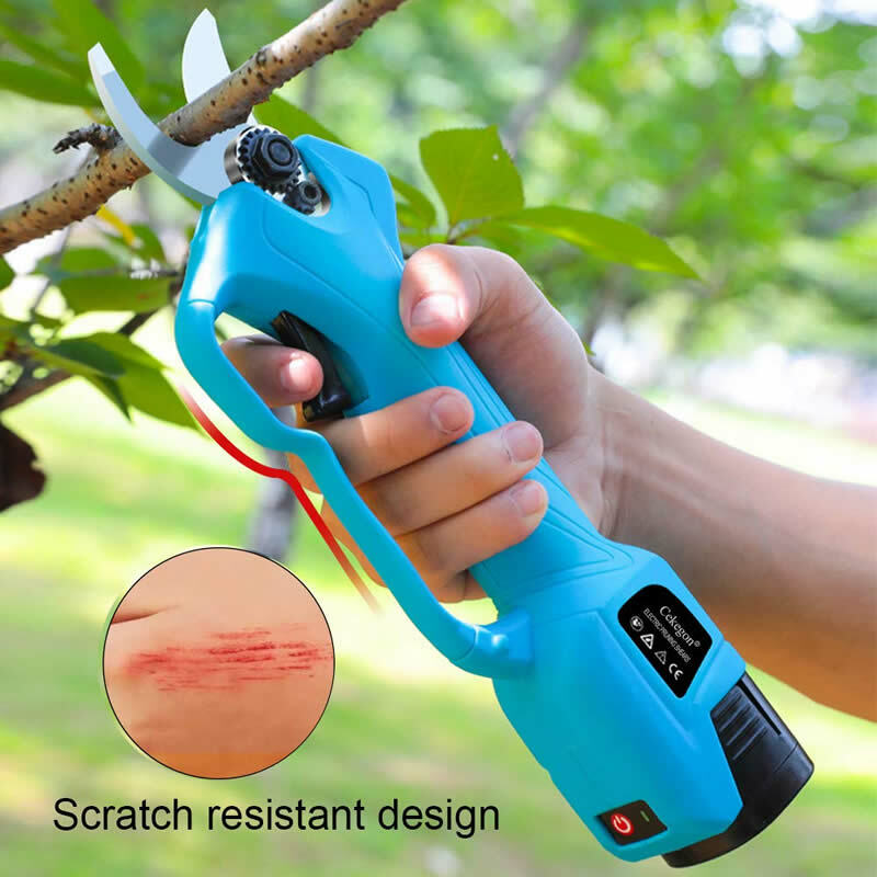 Электрические ножницы для обрезки, секатор с максимальным диаметром резки 2,5 см, садовый эффективный триммер, ножницы, аккумуляторная батарея