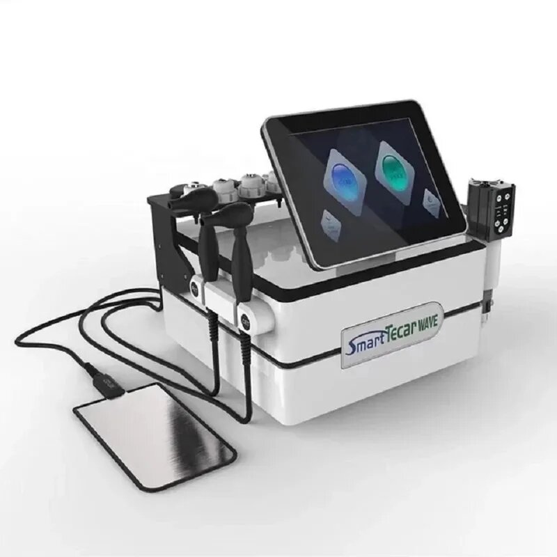 3 in1 RET/CET Smart Tecar Therapy Machine con onda d'urto acustica fisioterapia EMS Muscle Strengh Equipment