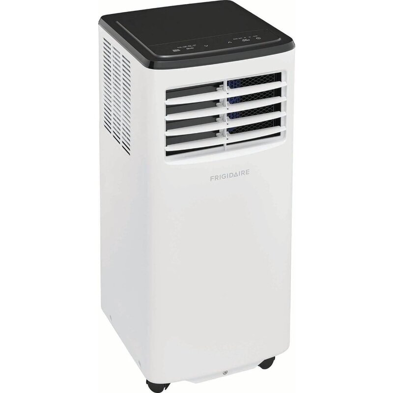 Condicionador de ar portátil, ventilador multi-velocidade, modo desumidificador, fácil de limpar, filtro lavável, branco, 5500 BTU (DOE)