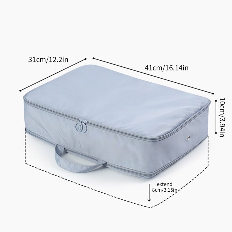 Сумки для хранения багажа с кубиками компрессионной упаковки с двойной молнией для чемодана