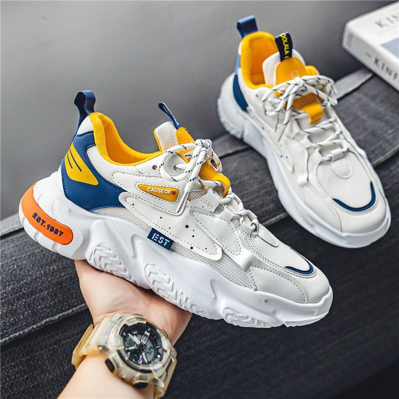 Men's Sneakers Comfortable Platform Casual Shoes for Men 2024 New Breathable Non-slip Platform Male Sports Running Shoes zapatos