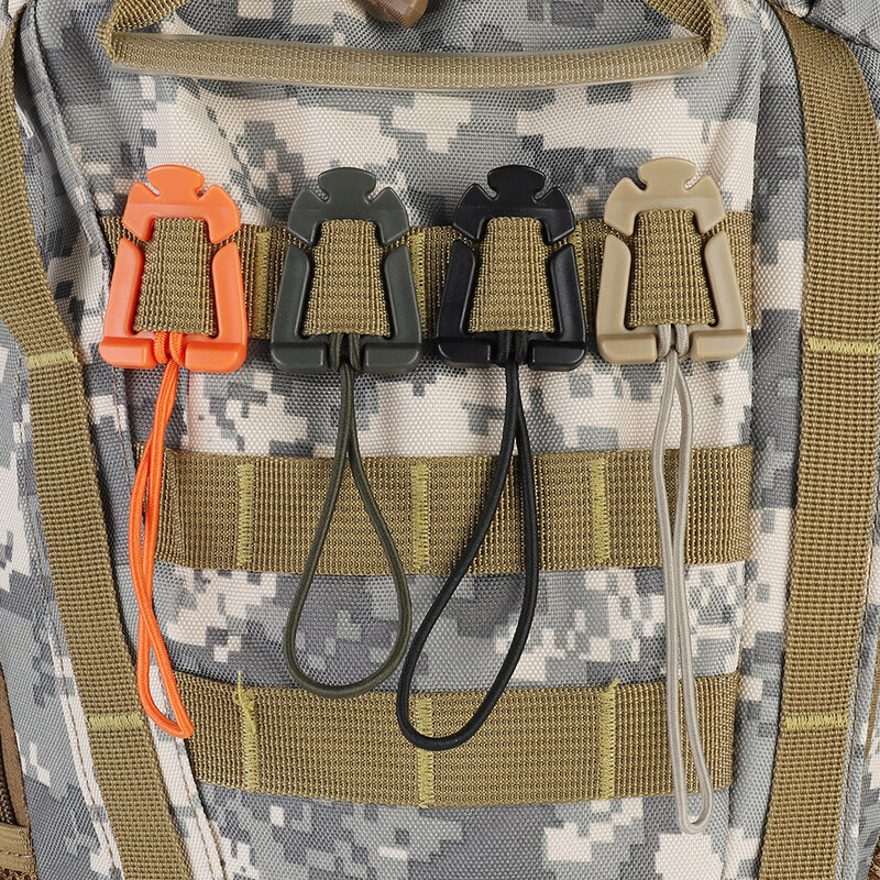 2/5 sztuk plecak Molle klamra karabinek klipy nylonowa na świeże powietrze torba kempingowa wieszak zacisk EDC karabinek sprzęt survivalowy narzędzia