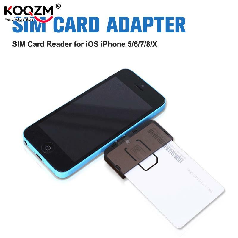 1pc SIM Card Adapter SIM Card Reader Mini SIM Nano For IPhone 5/6/7/8/X Android Phone Connector Adapter Moble Phone Accessories