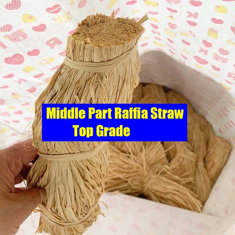 Top Grade Middle Part Natural Real Raffia Straw Love Grass Wedding Party Flower Gift Box Packing Material Home Diy Decoration