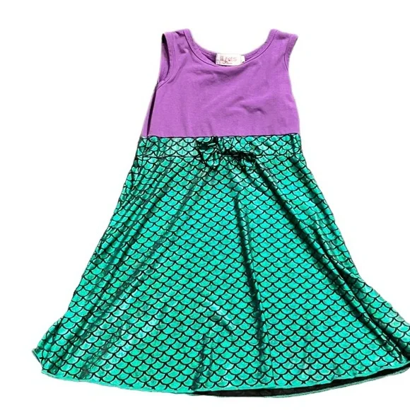 Kind Sommerkleid Prinzessin Rollenspiel Spiel Kostüm Bogen lässig Sommerkleid Mädchen Bogen Baumwolle Kleidung Kleid Baby Ariel Aurora Robe 1-5 Jahre
