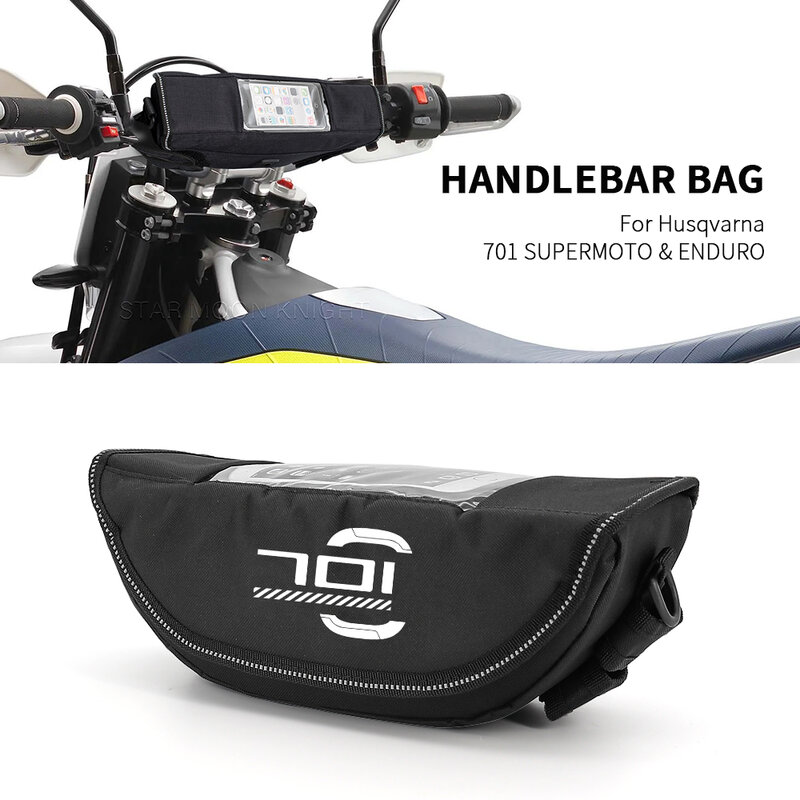 Sac de rangement étanche pour guidon de moto, accessoires de moto, sac à outils de voyage pour Husqvarna 701 SUPERMOTO et ENDURO