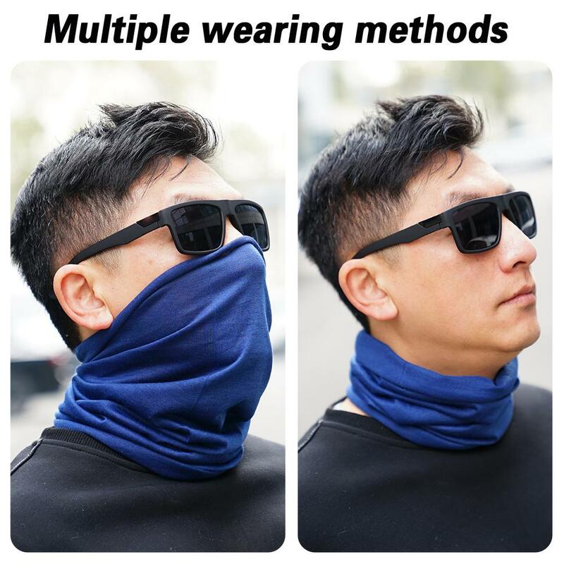 Silk Scarf For Men And Women Magic Scarf Outdoor Sports Head With Bicycle Balaclava Collar Warm Riding Handkerchief Mask