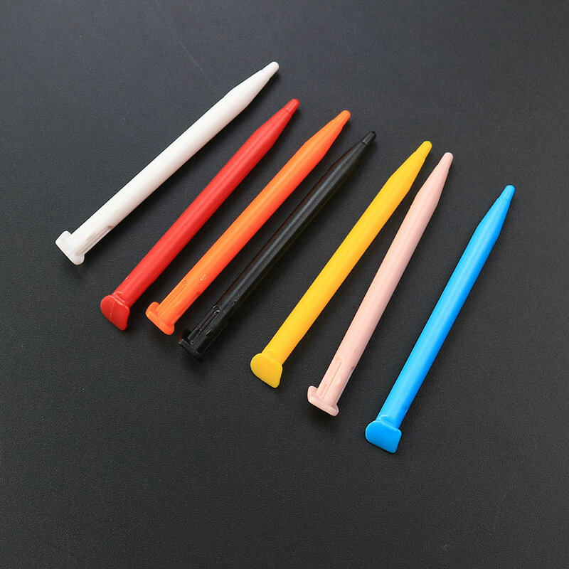 Jcd 7 cores de plástico touch screen para novo 2ds xl ll 2dsxl 2dsll, caneta stylus, acessórios para jogos