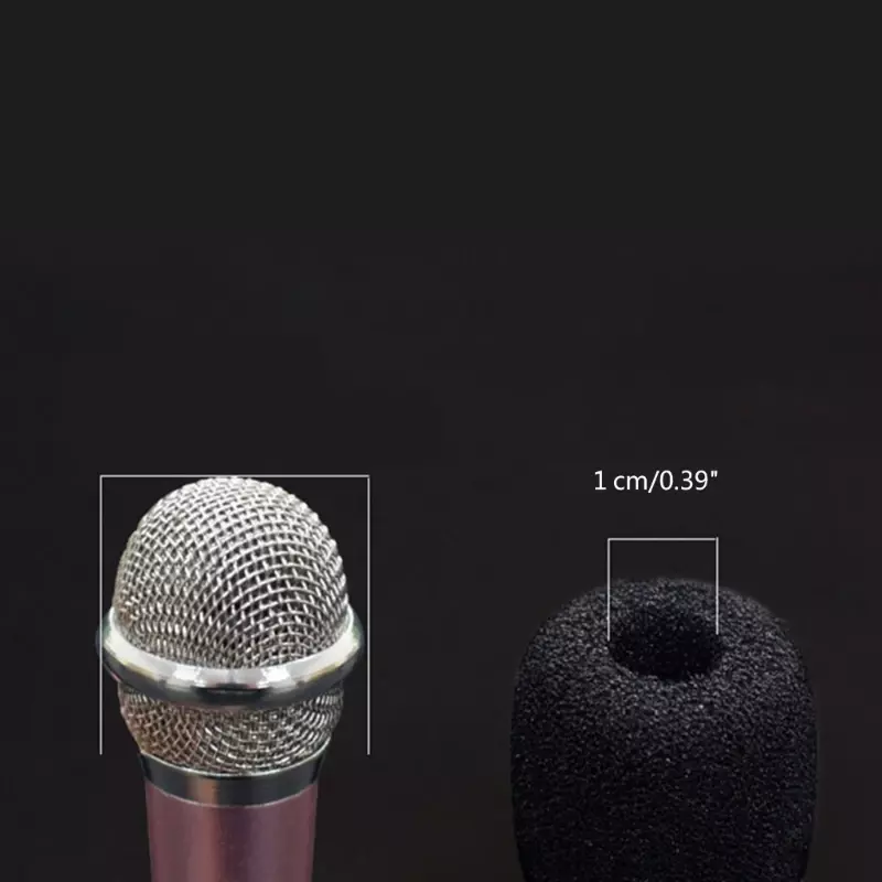 6Pcs Replacement Foam Microphone Cover LittleBee Mic Cover Microphone Windscreen Windshied Headset Sponge