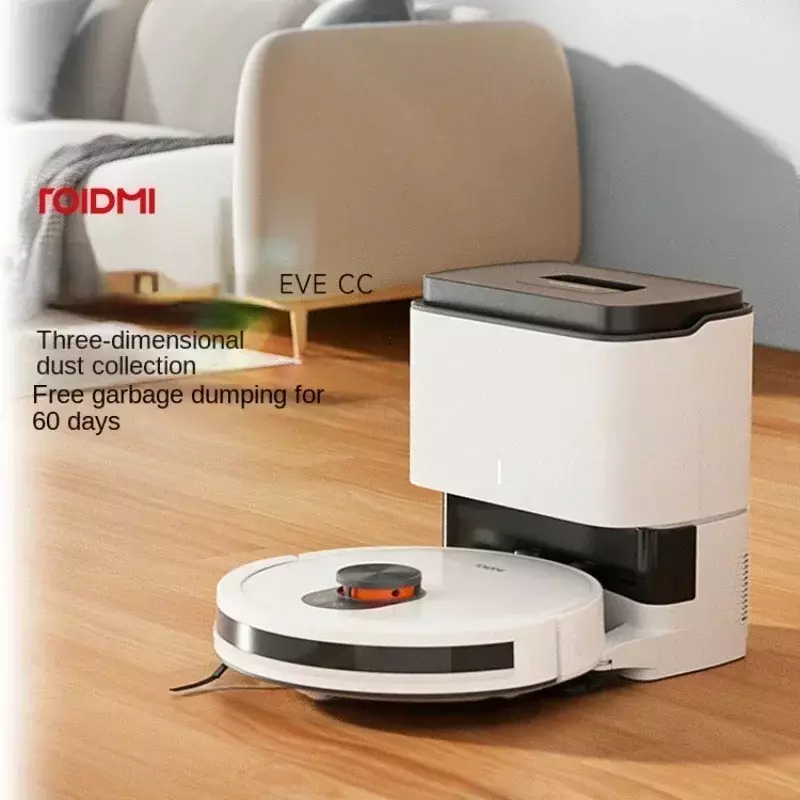 New atest Roidmi Robot Vacuum Cleaner EVE CC Automatic Self-dust Collection Vacuum Cleaner 4000PA for Smart House Cleaning