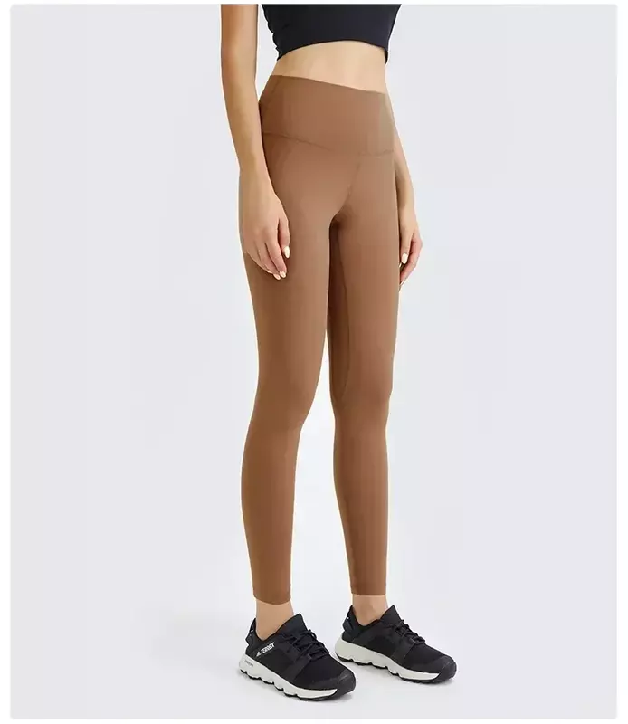 Lemon celana panjang Fitness wanita, celana legging Gym legging Yoga pinggang tinggi elastis mengangkat pinggul olahraga bulu hangat musim dingin Plus