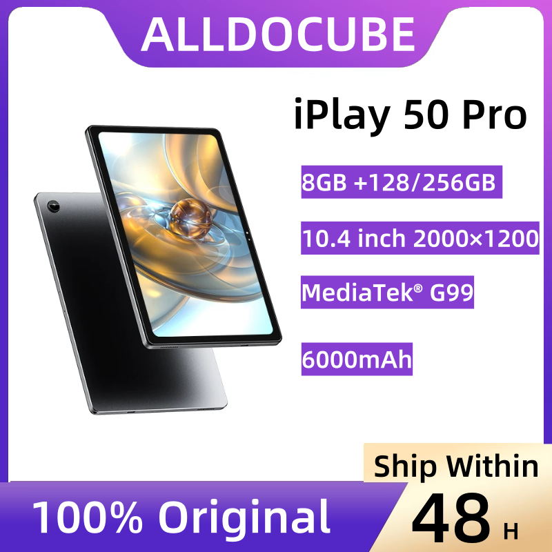 Alldocube iplay50 pro 10,4 inch 2k tablet helio g99 android12 8gb ram 128/256gb rom lte phone call pad iplay 50 pro google microsd