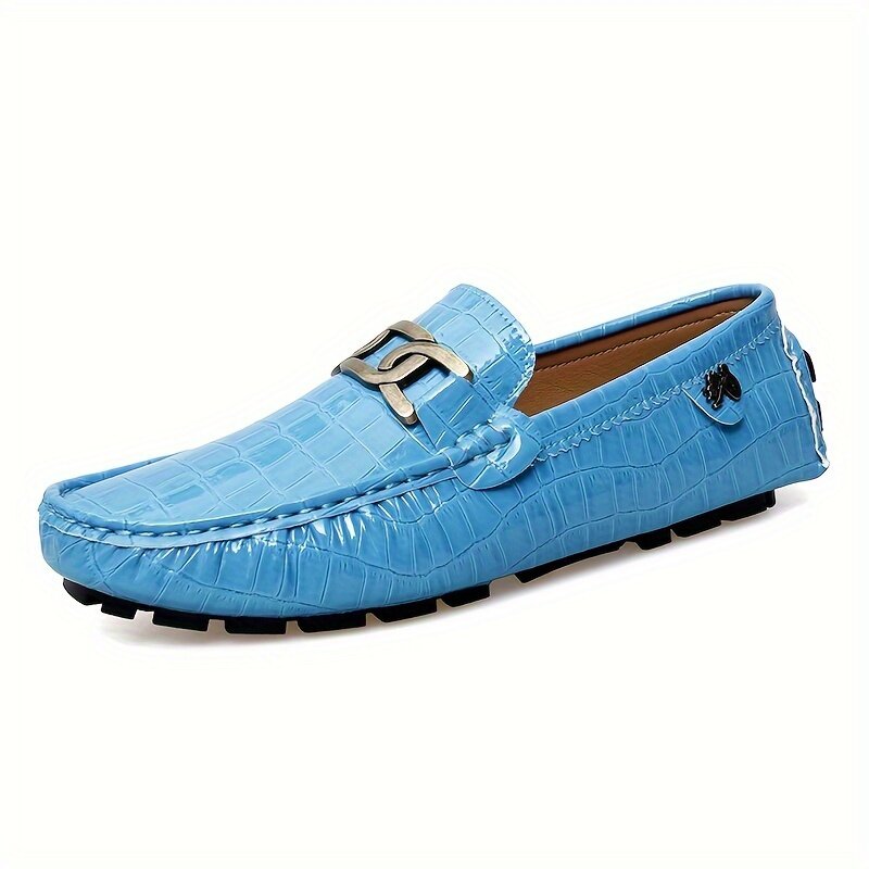 Leather Casual Sneakers for Men Shoes 2023 New In Waterproof Men Luxury Dress Loafers Shoes Footwear Snakeskin grain boat shoes
