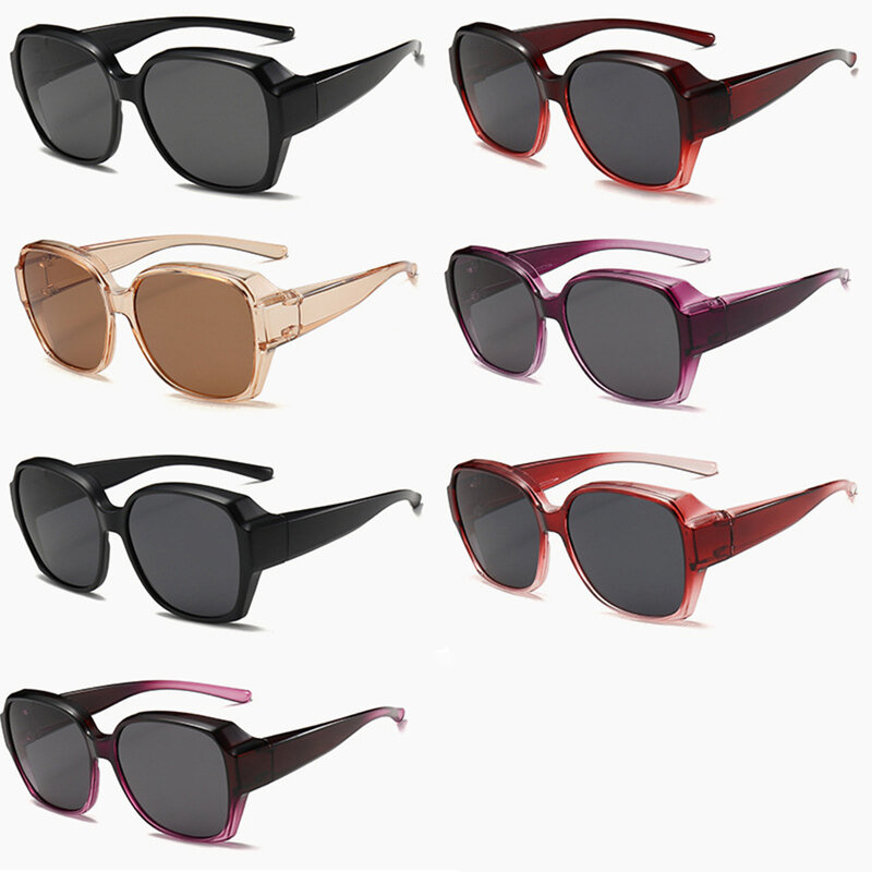 Klassnum-女性と男性用の偏光サングラス,近視矯正レンズ,運転用,UV400